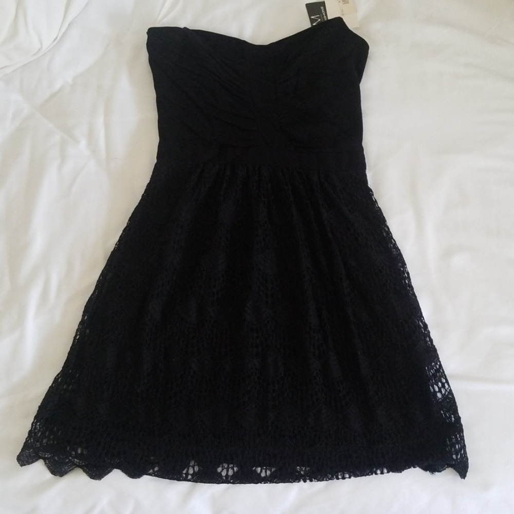 Ella Moss strapless black dress